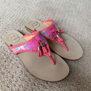 Jack Rogers Pink and Multicolor Sandals
